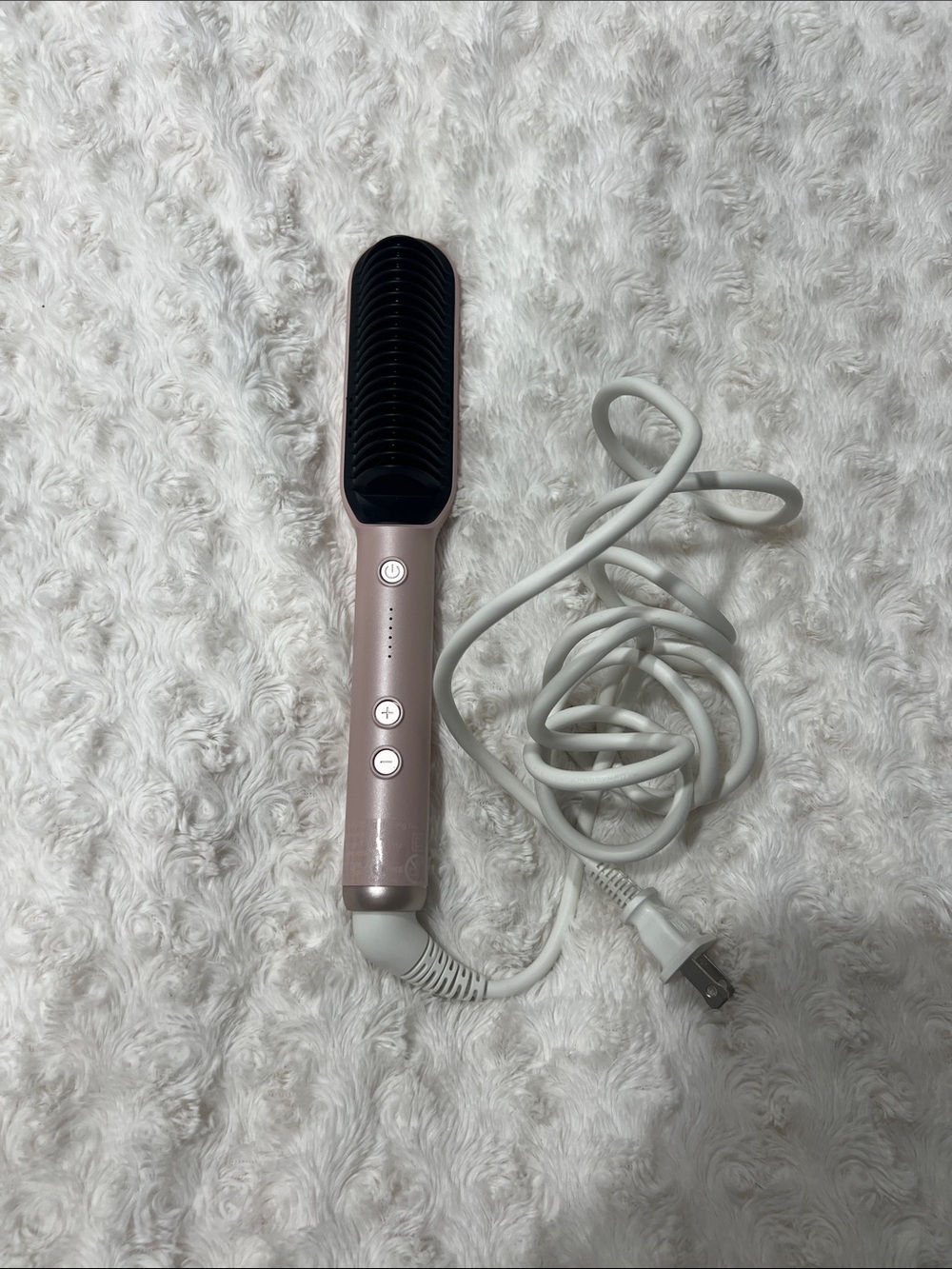 Pink Hair Straightening Brush